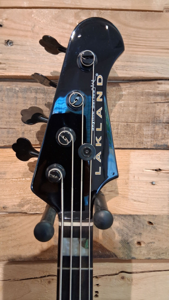 Preview: Lakland Skyline 44-64 Custom GZ Bass, 4-String - Black Gloss, B-Ware